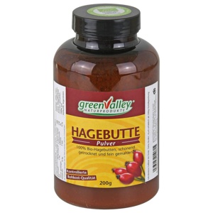 Hagebutten Pulver Bio greenvalley, 200 g Pulver Produktbild
