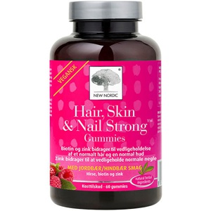 New Nordic Hair, Skin, & Nail Strong 60 gummies produktbillede