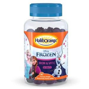 Haliborange Disney Frozen Iron & Vit C Blackcurrant Flavour 60 Gummies product image
