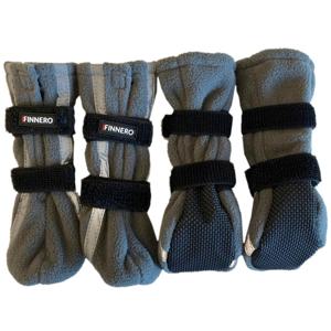 Halla Reflective Booties Hundsko 4-pack - L / Grå produkt bild