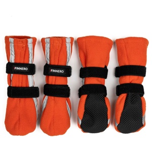 Halla Reflective Booties Hundsko 4-pack - XL / Orange produkt bild