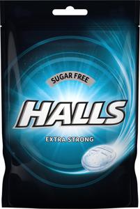 Halls Extra strong sugarfree 65 g produkt bild