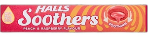 Halls Soothers Peach & Raspberry Flavour product image