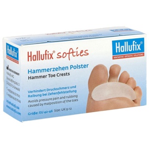 Hallufix softies Hammerzehenpolster GrÃ¶Ãe l 42-46 Produktbild