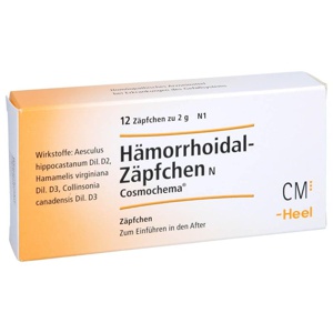 HÄMORRHOIDAL Zäpfchen N Cosmochema Produktbild