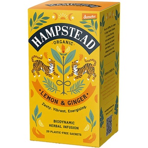 Hampstead Tea Citron & Ingefær Te Økologisk Demeter   20 breve produktbillede