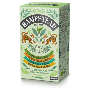 Hampstead Tea Grøn Te Selection Pack Økologisk Demeter   20 breve produktbillede