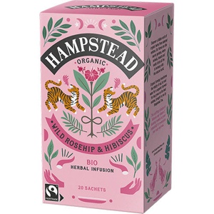 Hampstead Tea Hyben & Hibiscus Te Økologisk   20 breve produktbillede