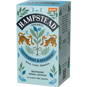 Hampstead Tea Pebermynte & Spearmint Te Økologisk Demeter   20 breve produktbillede
