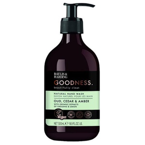 Hand Wash oud, cedar & amber Baylis & Harding Goodness - 500 ml produktbillede