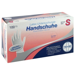 HANDSCHUHE Einmal Latex gepudert S Produktbild