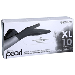 HANDSCHUHE Einmal Nitril XL schwarz Produktbild