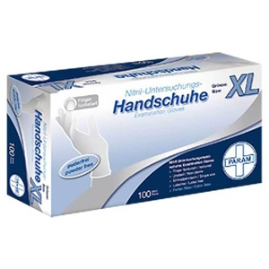 HANDSCHUHE Einmal Nitril XL weiß Produktbild