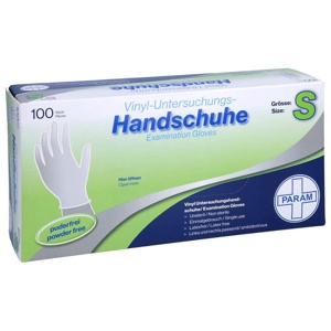 Handschuhe Einmal Vinyl puderfrei S, 100 St Handschuhe Produktbild