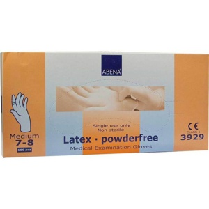 HANDSCHUHE Latex puderfrei mittel blau Produktbild