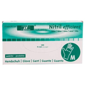 HANDSCHUHE Nitril unsteril puderfrei Gr.M blau Produktbild