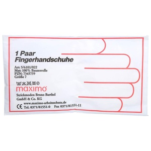 HANDSCHUHE Strick Baumwolle Gr. 7 dünn Produktbild