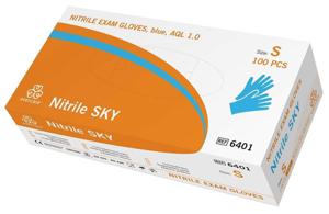 Evercare Nitrilhandskar SKY Blå Small 100 st produkt bild