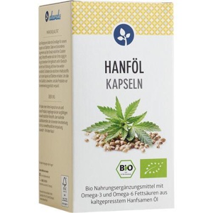 HANFÖL 500 mg Bio Kapseln vegan Produktbild