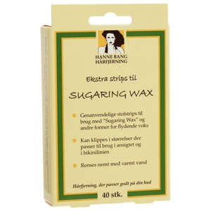 Hanne Bang Ekstra strips til Sugaring Wax 40 stk. produktbillede
