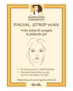 Hanne Bang Facial Strip Wax 16 stk. Produktbild