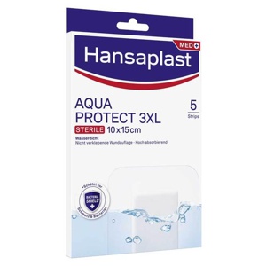 Hansaplast AQUA PROTECT 3XL Wundverband steril 10x15 cm, 5 St Pflaster Produktbild