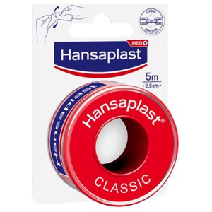 Hansaplast Classic Fixation Tape 5 m x 2,5 cm produkt bild