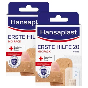 Hansaplast Erste Hilfe Pflaster Mix, 2x20 St Pflaster Produktbild