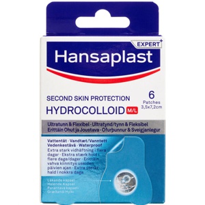 Hansaplast Second Skin Hydroco M/L 6 stk produktbillede
