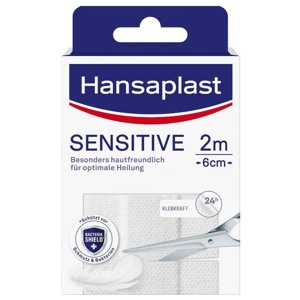 HANSAPLAST Sensitive Pflast.hypoallergen 6 cmx2 m Produktbild