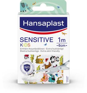 Hansaplast Sensitive Kids 6 cm x 1 m produkt bild