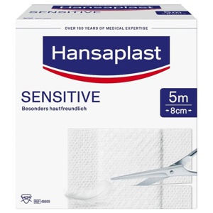 HANSAPLAST Sensitive Pflaster 8 cmx5 m Rolle Produktbild