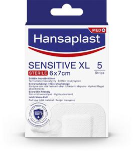 Hansaplast Sensitive XL (6 x 7cm) 5 st produkt bild