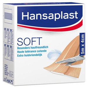 HANSAPLAST Soft Pflaster 4 cmx5 m Rolle Produktbild