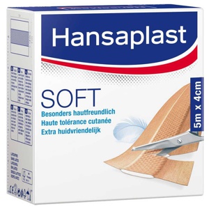 HANSAPLAST Soft Pflaster 4 cmx5 m Rolle Produktbild