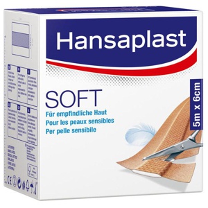 HANSAPLAST Soft Pflaster 6 cmx5 m Rolle Produktbild