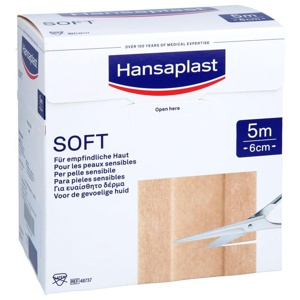 HANSAPLAST Soft Pflaster 6 cmx5 m Rolle Produktbild