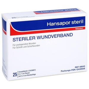 HANSAPOR steril Wundverband 6x7 cm Produktbild
