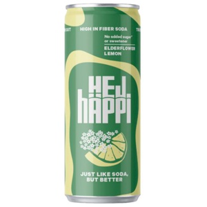 hÄppi Prebiotisk läsk Elderflower Lemon 330 ml produkt bild