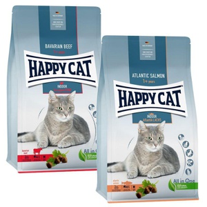 Mixpaket Happy Cat Indoor 2 x 4 kg Produktbild