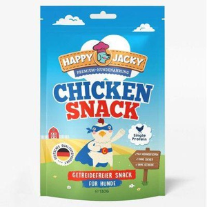 HAPPY JACKY Mono Hundesnack 6x130g Huhn pur Produktbild
