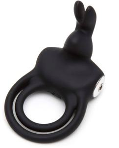 Happy Rabbit Dual C-Ring Black produkt bild