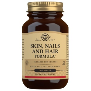 Solgar Skin, Hair & Nails, 120 tabl produkt bild
