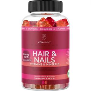 Hår & Naglar Vitaminer 90 Gummies Hallon Persika produkt bild