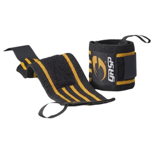 Hardcore Wrist Wraps Svart/Gul produkt bild