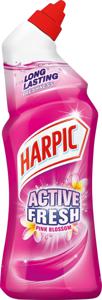Harpic Toalettrengöring Active Fresh Pink Blossom 750 ml produkt bild