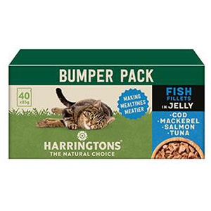 Harringtons Complete Grain-free Adult Cat – Fish Selection in Jelly product image