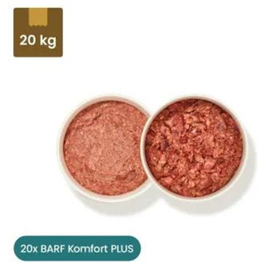 haustierkost.de BARF Komfort PLUS Menü Rind & Huhn 20 kg - Frostfutter für Hunde Produktbild