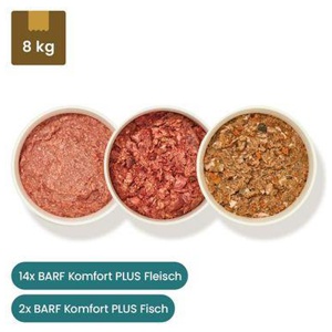 haustierkost.de Fertigbarf Probierpaket Frostfutter 16 x 500 g Produktbild