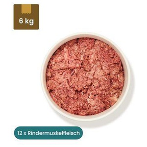 haustierkost.de Rindermuskelfleisch Extra 12 x 500 g - BARF Futter für Hunde & Katzen Produktbild